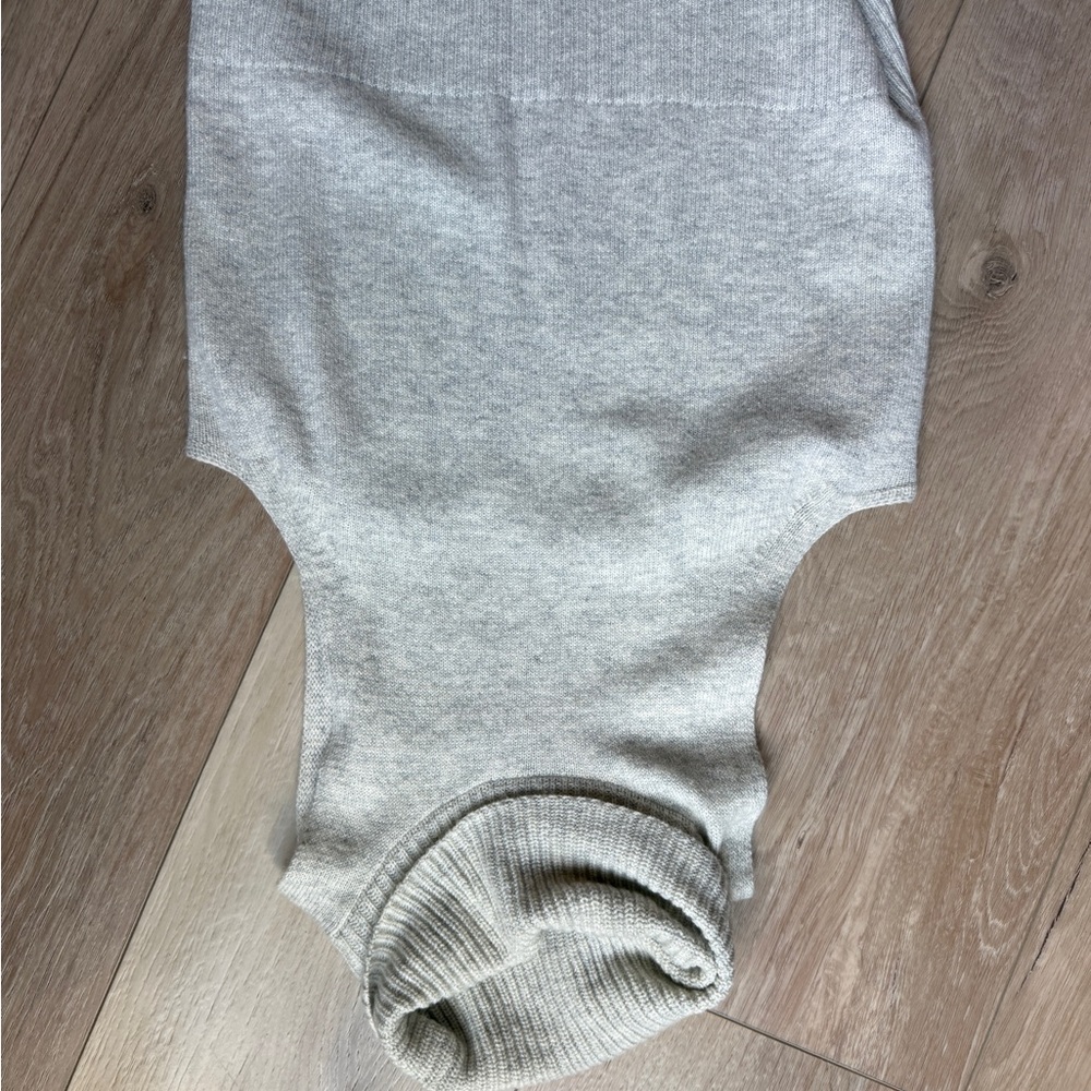 Madewell Cream Ribbed Sleeveless Turtleneck
